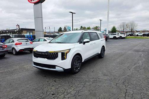 White Pearl 2026 Kia Carnival Hybrid EX