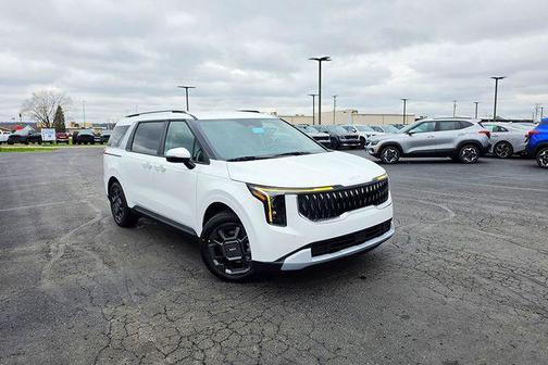 White Pearl 2026 Kia Carnival Hybrid EX