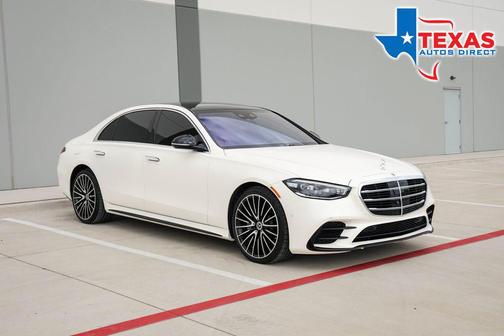 White 2022 Mercedes-Benz S-Class 4MATIC