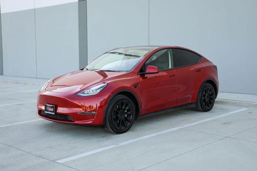 Red Multi-Coat 2021 Tesla Model Y Long Range Dual Motor All-Wheel Drive