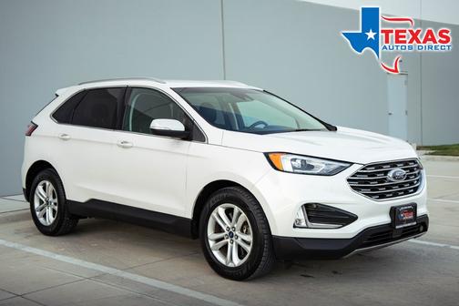 White Platinum Metallic Tri-Coat 2019 Ford Edge SEL