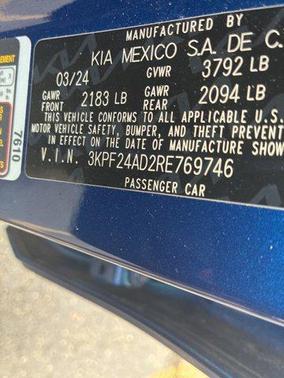 2024 Kia Forte LXS