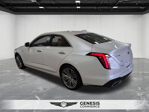 Crystal White Tri-Coat 2023 Cadillac CT4 Premium Luxury