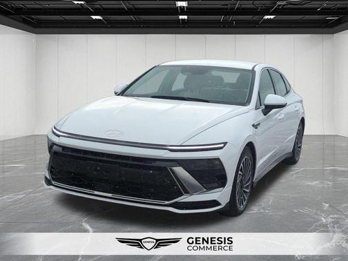 White 2025 Hyundai SONATA Hybrid SEL