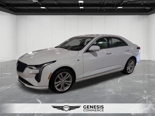 Summit White 2023 Cadillac CT4 Luxury