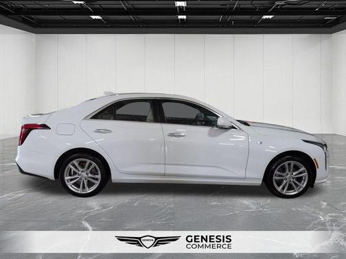 Summit White 2023 Cadillac CT4 Luxury