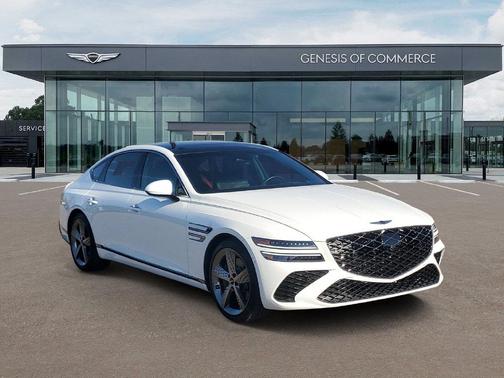 Alta White 2026 Genesis G80 3.5T Sport Prestige