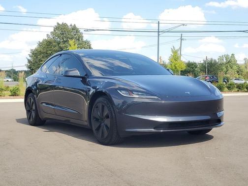 Stealth Gray 2025 Tesla Model 3 Long Range