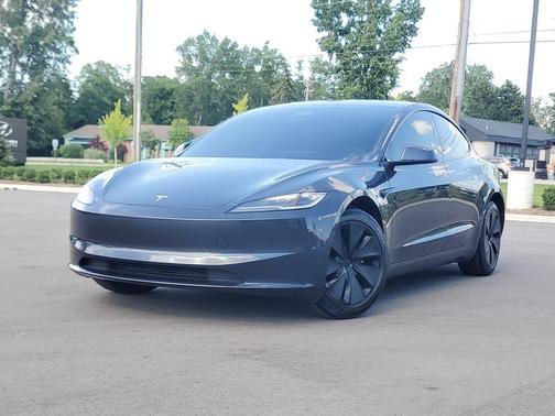 Stealth Gray 2025 Tesla Model 3 Long Range