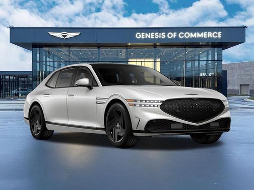 White 2026 Genesis G90 3.5T e-SC Prestige Black