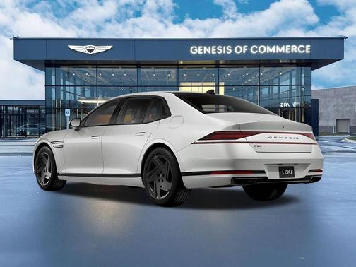 White 2026 Genesis G90 3.5T e-SC Prestige Black