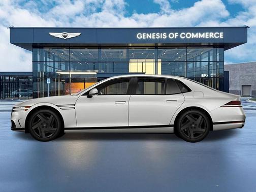 White 2026 Genesis G90 3.5T e-SC Prestige Black
