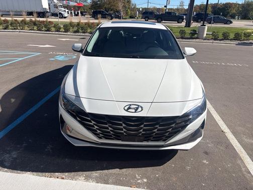 Lunar White 2023 Hyundai ELANTRA HEV Limited