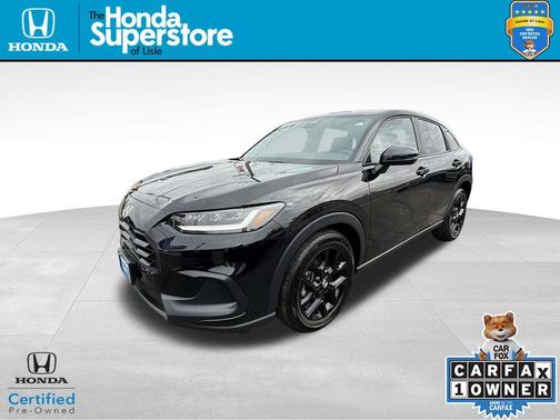Crystal Black Pearl 2024 Honda HR-V Sport