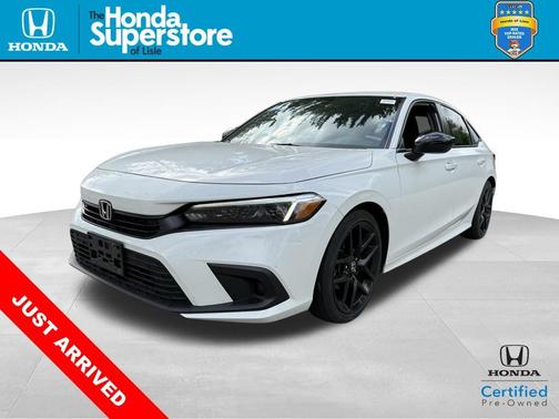 Platinum White Pearl 2023 Honda Civic Sport