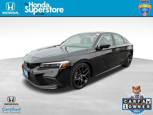 Crystal Black Pearl 2023 Honda Civic Sport Touring