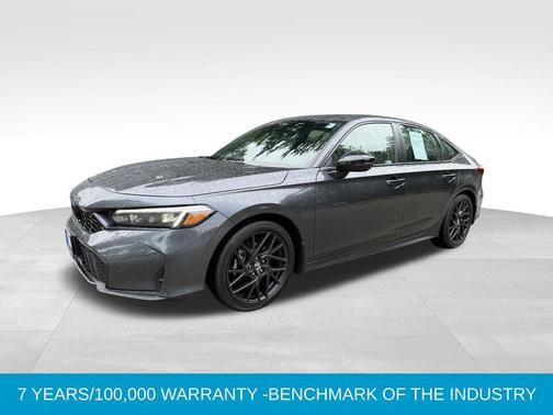 Gray 2025 Honda Civic Hybrid Sport Touring