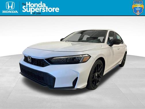 Platinum White 2026 Honda Civic Sport