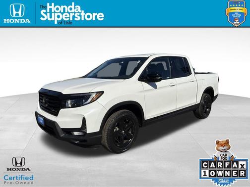 Platinum White Pearl 2023 Honda Ridgeline Black