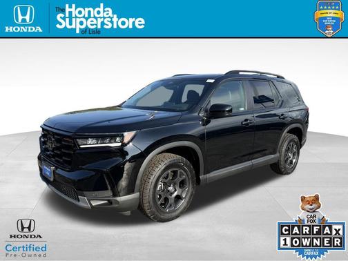 Crystal Black 2025 Honda Pilot TrailSport