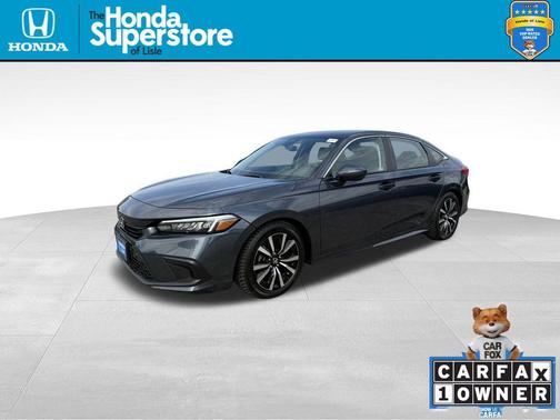 Gray 2024 Honda Civic EX