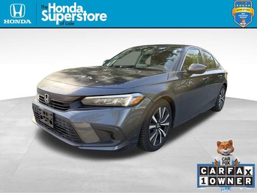 Gray 2024 Honda Civic EX