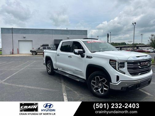 Summit White 2025 GMC Sierra 1500 SLT