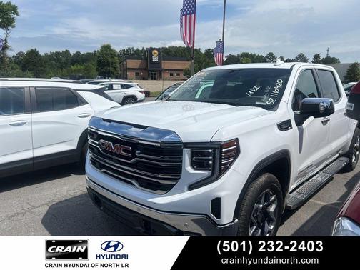 Summit White 2025 GMC Sierra 1500 SLT