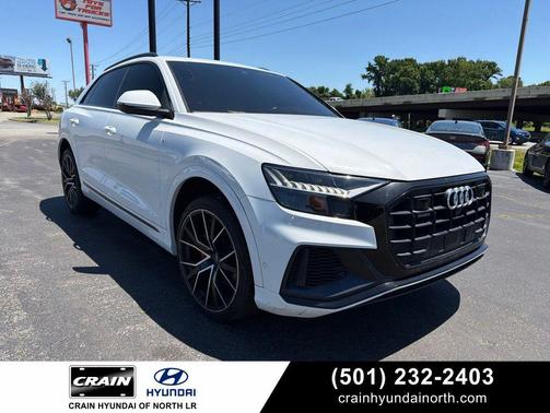 Glacier White Metallic 2020 Audi Q8 55 Prestige