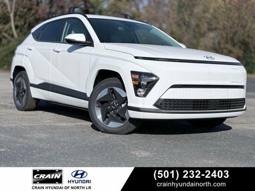 Atlas White 2025 Hyundai KONA EV SEL