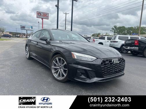 Brilliant Black 2025 Audi A5 Sportback 45 S Line Premium