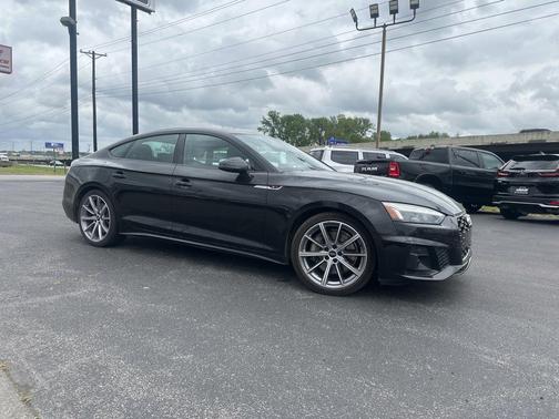 Brilliant Black 2025 Audi A5 Sportback 45 S Line Premium