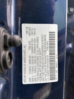 Obsidian Blue Pearl 2019 Honda CR-V EX-L