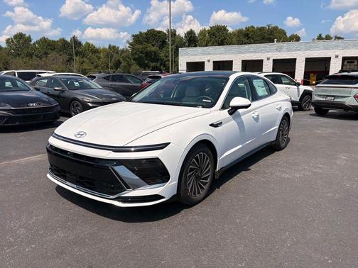 White 2026 Hyundai SONATA Hybrid Limited