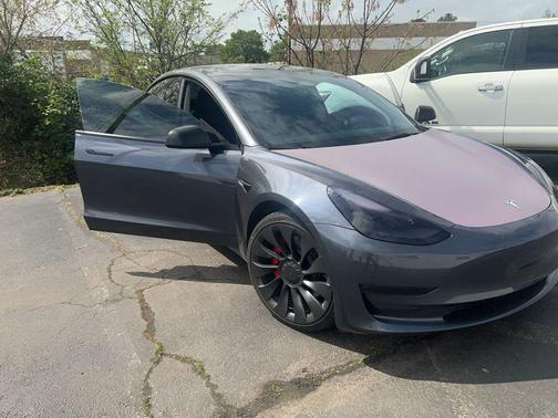 Gray 2023 Tesla Model 3 Performance