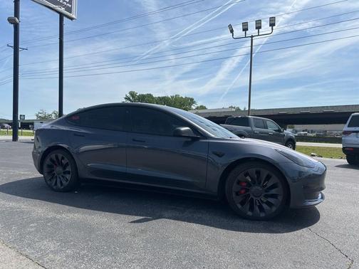 Gray 2023 Tesla Model 3 Performance