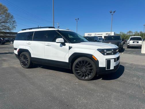 Serenity White 2025 Hyundai SANTA FE Calligraphy