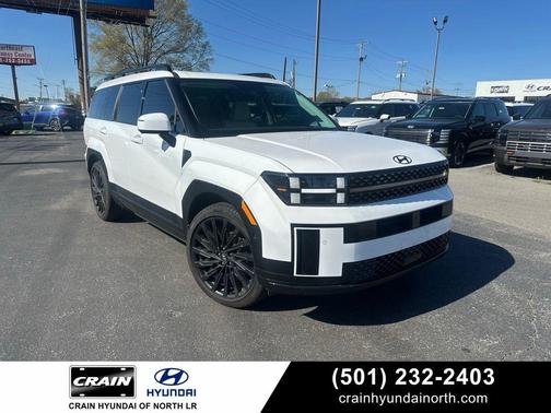 Serenity White 2025 Hyundai SANTA FE Calligraphy