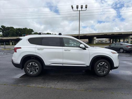 Quartz White 2022 Hyundai SANTA FE HEV Blue