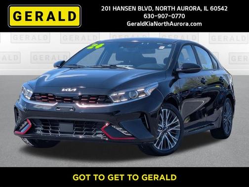 Aurora Black 2024 Kia Forte GT-Line