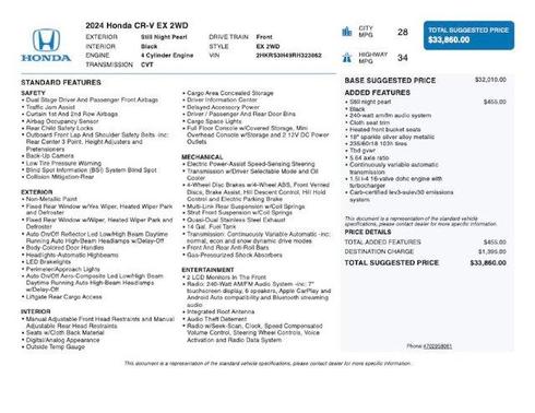 Blue 2024 Honda CR-V EX