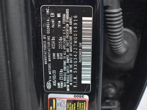 Ebony Black 2021 Kia K5 EX