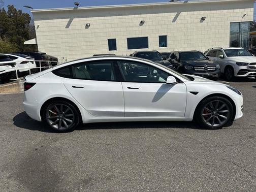 White 2021 Tesla Model 3 Performance
