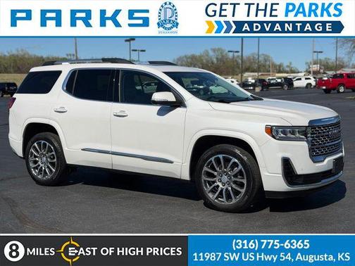 White Frost Tricoat 2023 GMC Acadia Denali