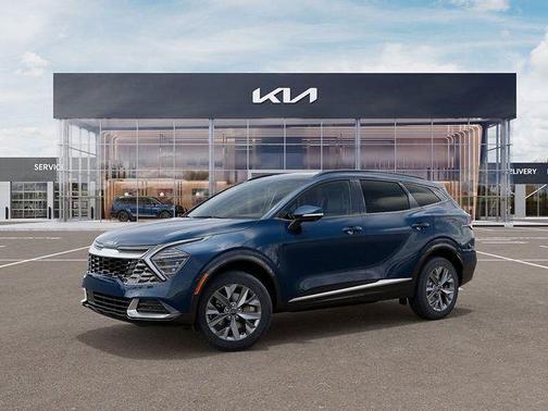 Blue 2025 Kia Sportage Hybrid SX-Prestige