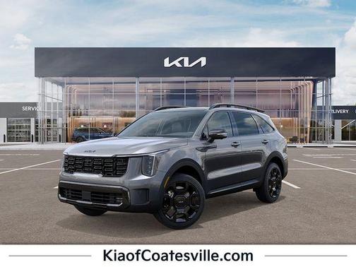Steel Gray 2026 Kia Sorento Hybrid X-LINE SX PRESTIGE