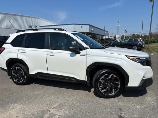 Crystal White Pearl 2025 Subaru Forester Hybrid Limited