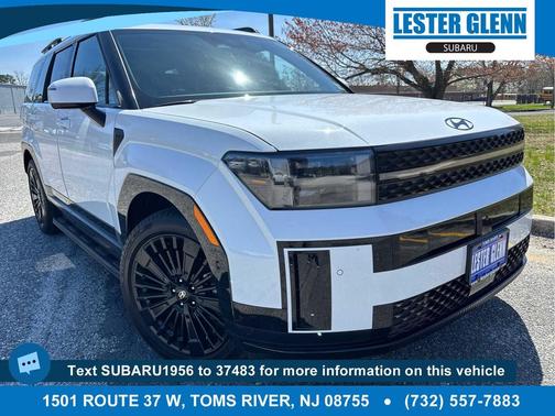 Serenity White 2025 Hyundai SANTA FE HEV Calligraphy