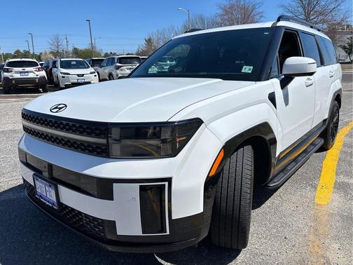 Serenity White 2025 Hyundai SANTA FE HEV Calligraphy