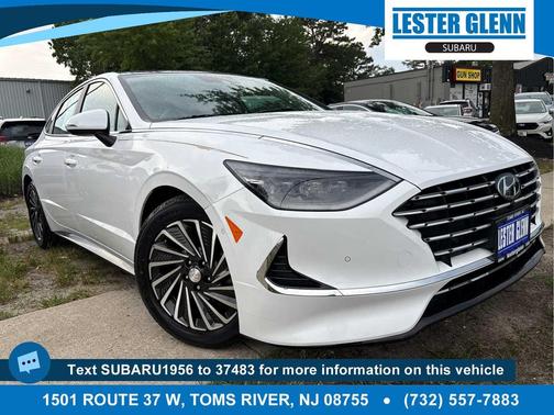 Serenity White 2023 Hyundai SONATA Hybrid Limited